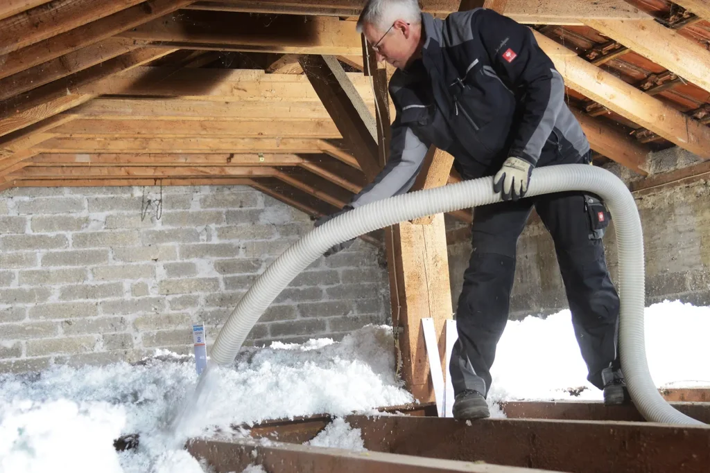 mineralische Dämmung auf Decke, nicht begehbar